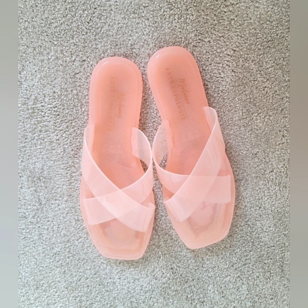 Anthropologie pool slide sandals